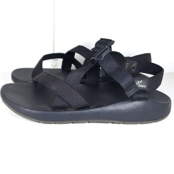 Chaco Men's Z Cloud Size US11 Black Strappy Outdoor Sport Sandals Shoes - Picture 2 of 16